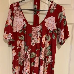 Latched Mama Lindi Blouse - Petite 00-6/ Cinnamon Oasis for Nursing